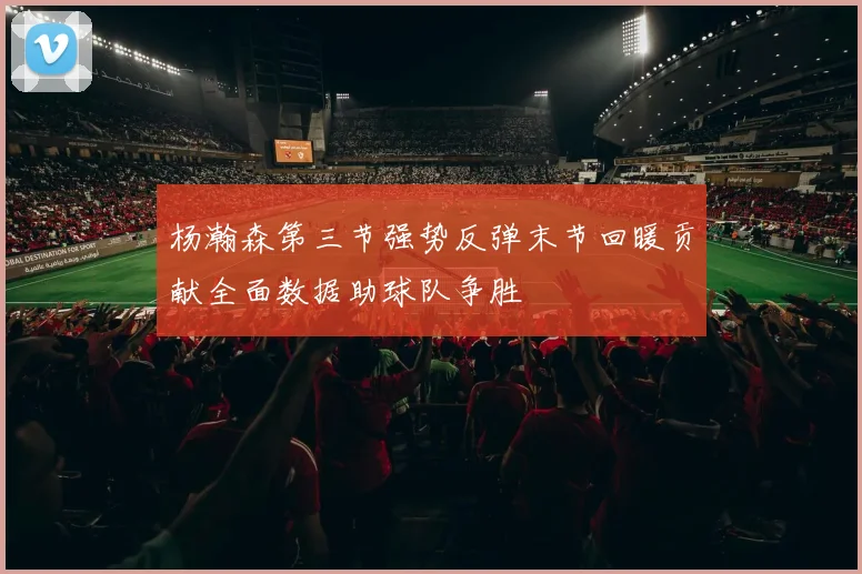 杨瀚森第三节强势反弹末节回暖贡献全面数据助球队争胜